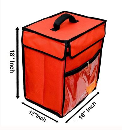 Picture of Red Food/Pizza/Tiffin Delivery Bag 16 * 18 * 12