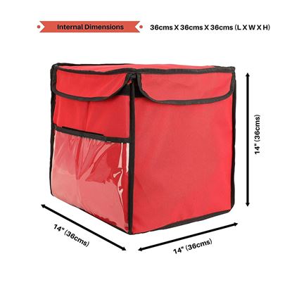 Picture of Insulated Hot Cold Food Meal Grocery Cake Delivery Bag