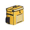 Picture of Versatile Insulated Water Stain Repellent Food Delivery Bag with Adjustable Dividers And Foldable Cup Holder (Yellow)