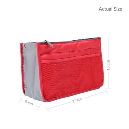 Picture of Cosmetic Pouch for Women Travel Makeup Bag (Red)